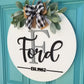 Last Name 3D Door Hanger