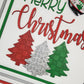 Merry Christmas Cross Stitch Door Hanger