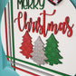 Merry Christmas Cross Stitch Door Hanger