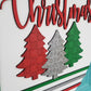 Merry Christmas Cross Stitch Door Hanger