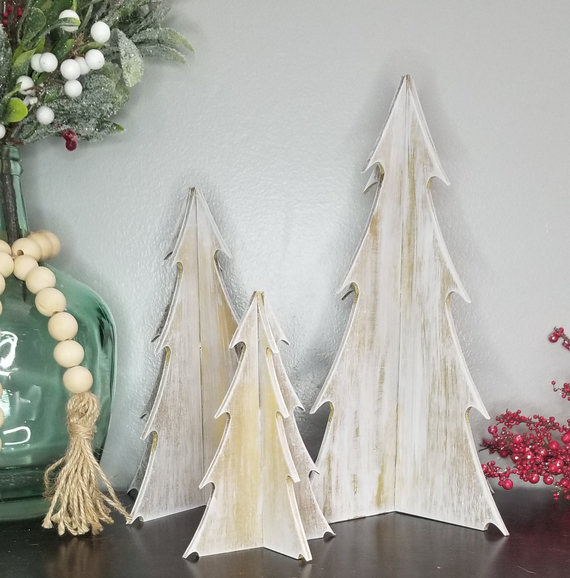 Freestanding Tree Trio – Teal Moon Creations