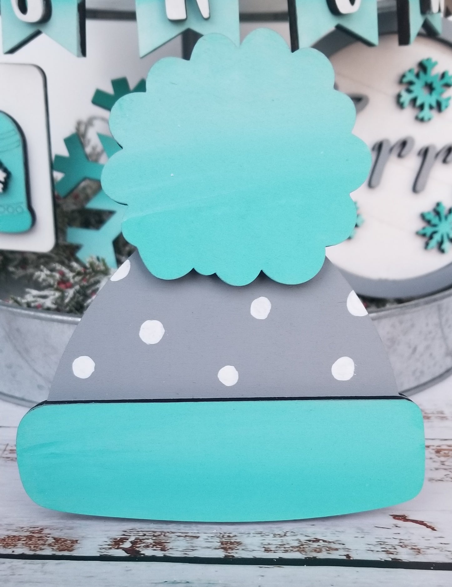 Snowman/ Winter Tiered Tray Set