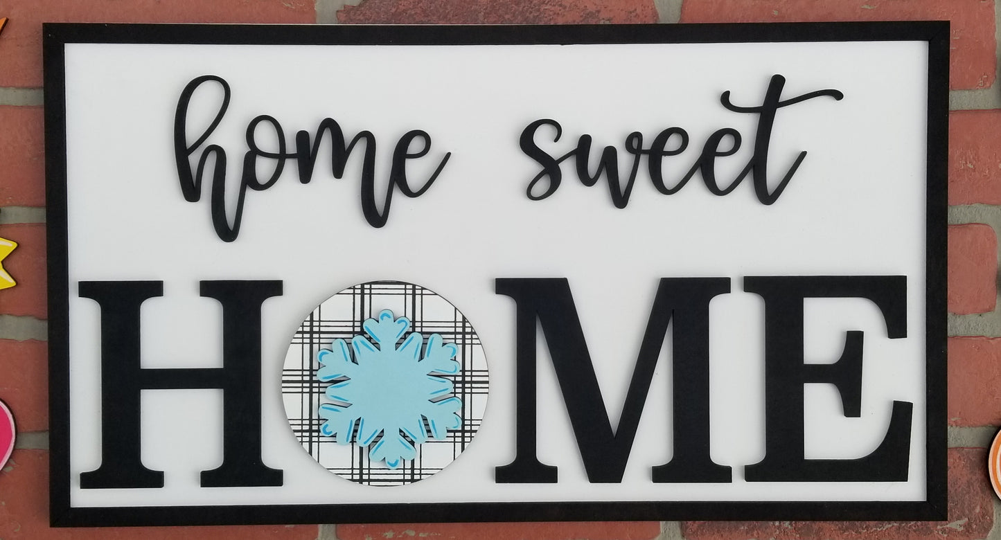 Interchangeable HOME sign