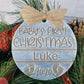 Distressed Babys 1st Christmas Ornament