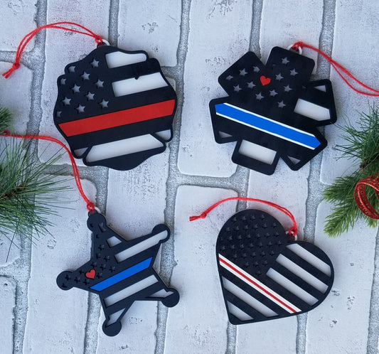 First Responder Ornaments