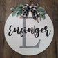 Last Name 3D Door Hanger