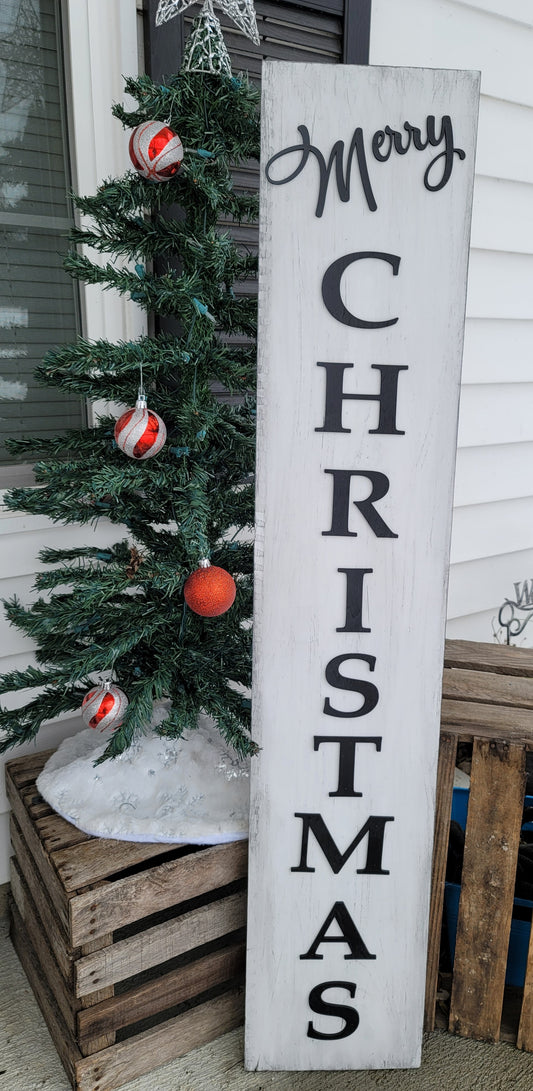 Merry Christmas Porch Leaner