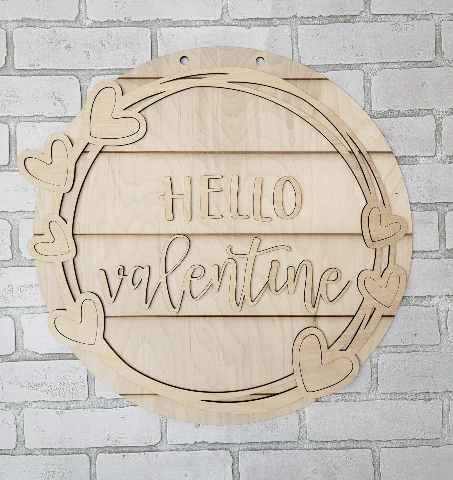 Hello Valentine Door Hanger