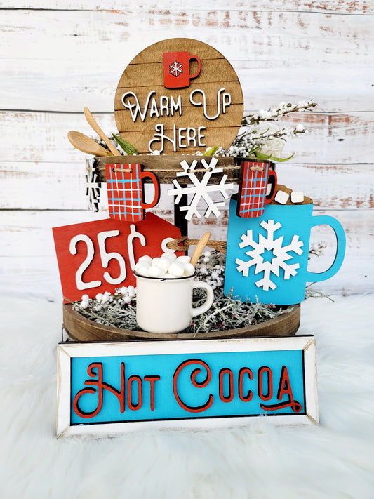 Hot Cocoa Tiered Tray Set