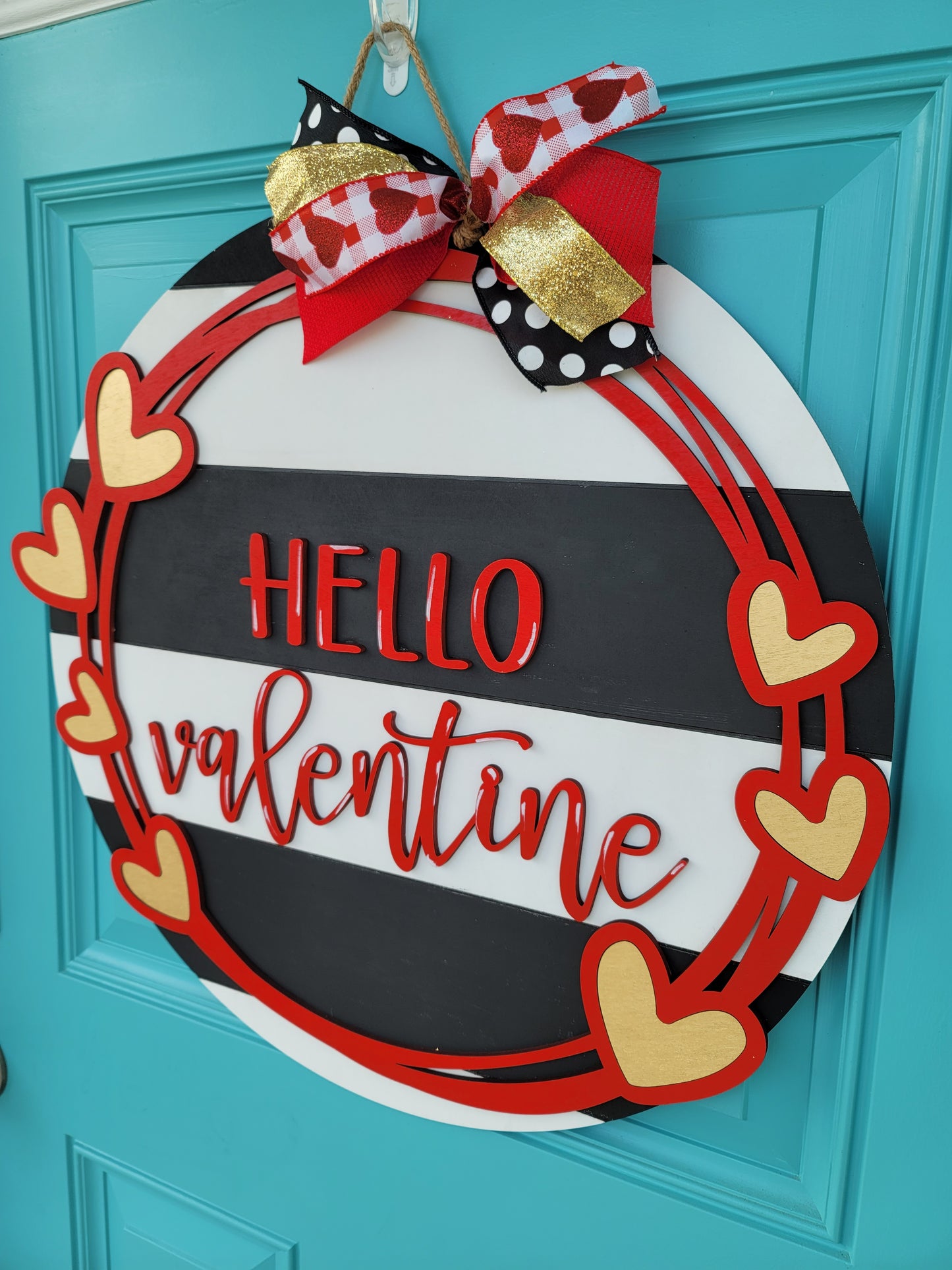 Hello Valentine Door Hanger