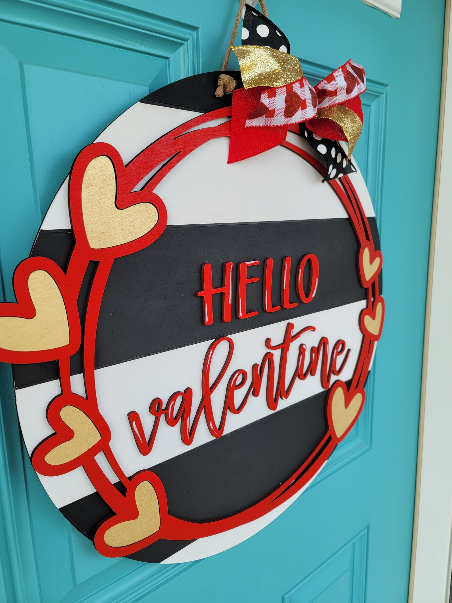 Hello Valentine Door Hanger