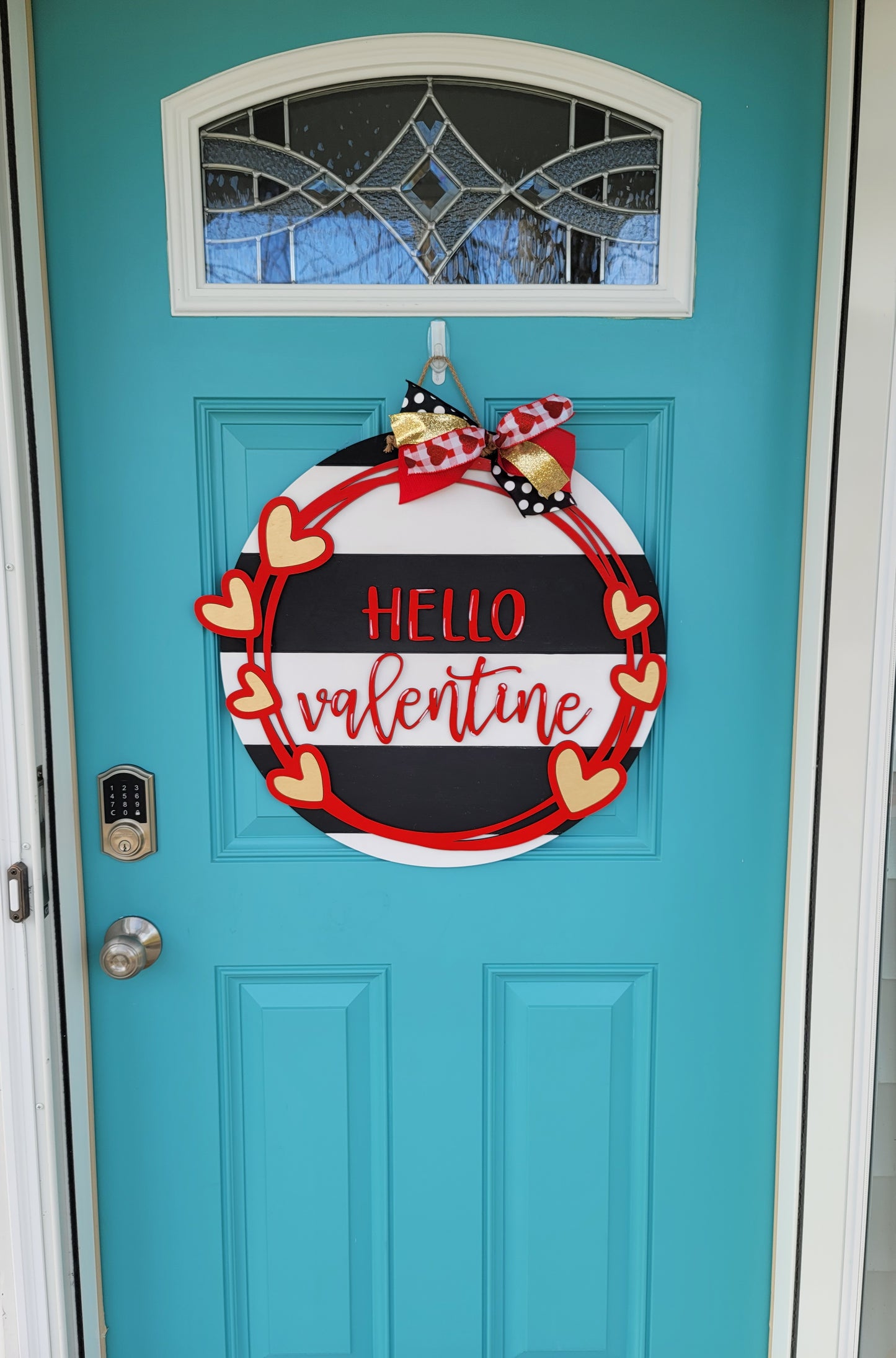 Hello Valentine Door Hanger