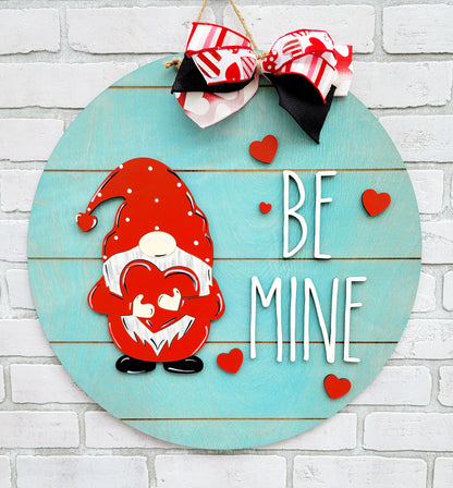 Be Mine Gnome Door Hanger