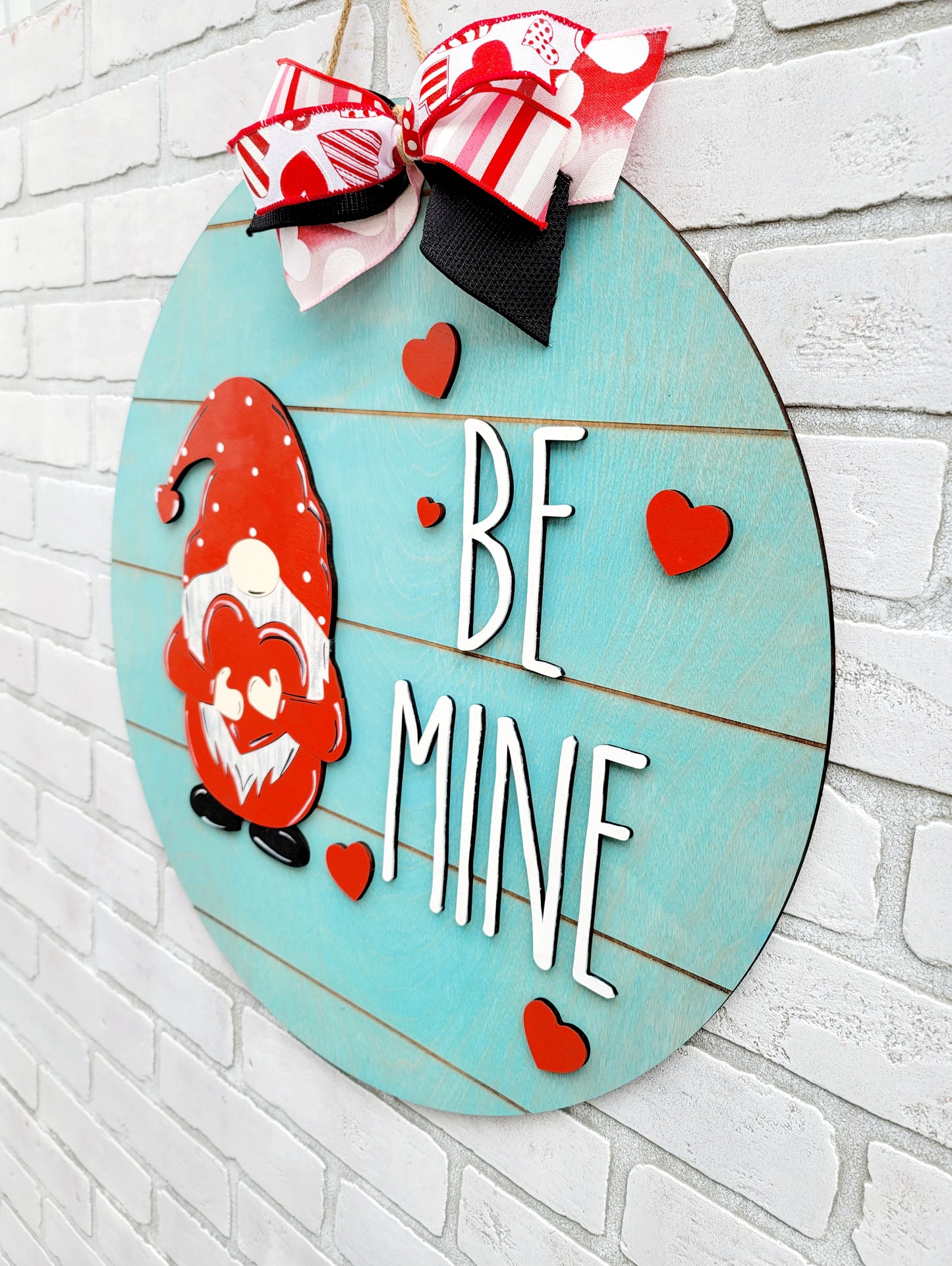 Be Mine Gnome Door Hanger