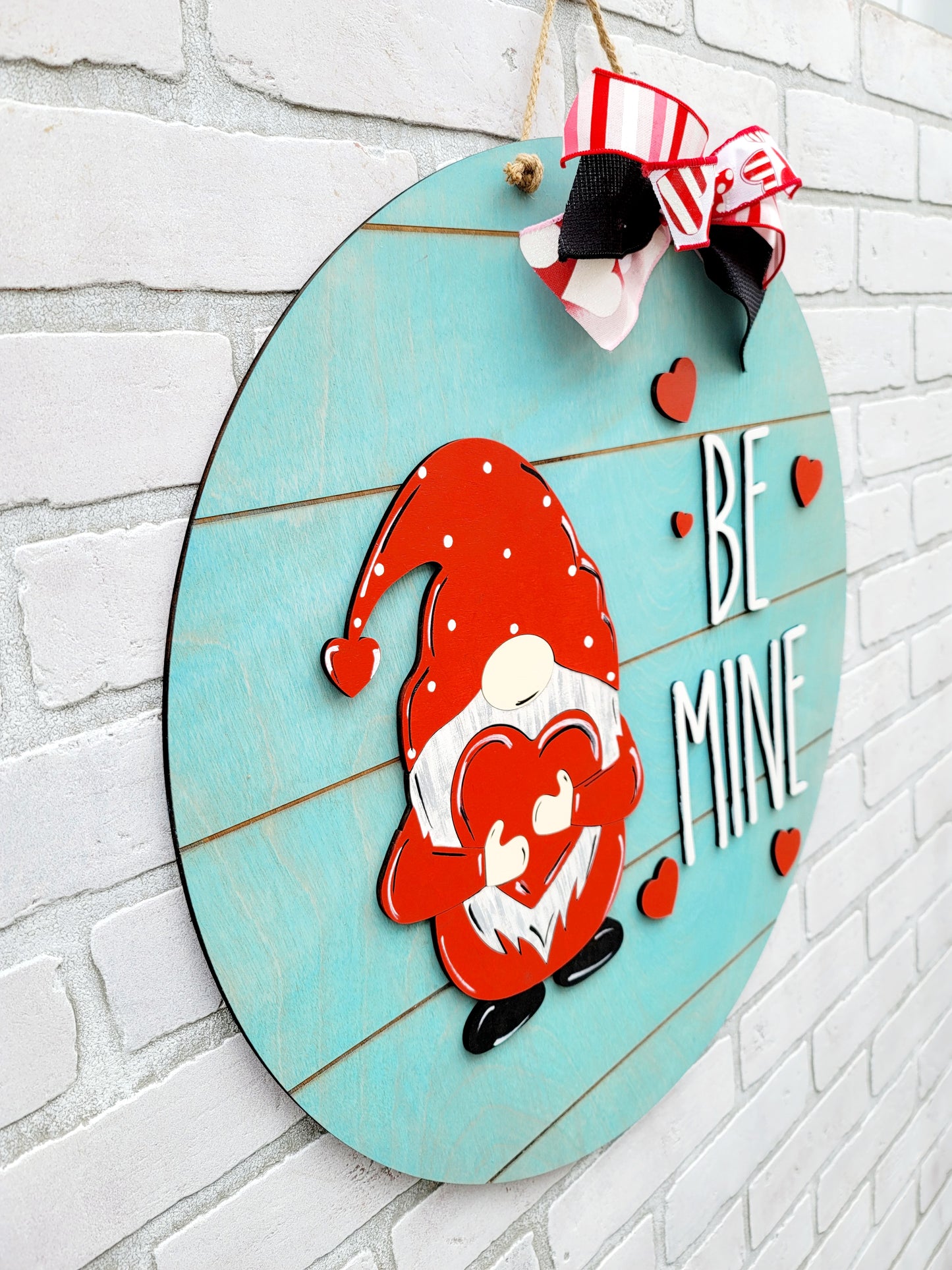 Be Mine Gnome Door Hanger