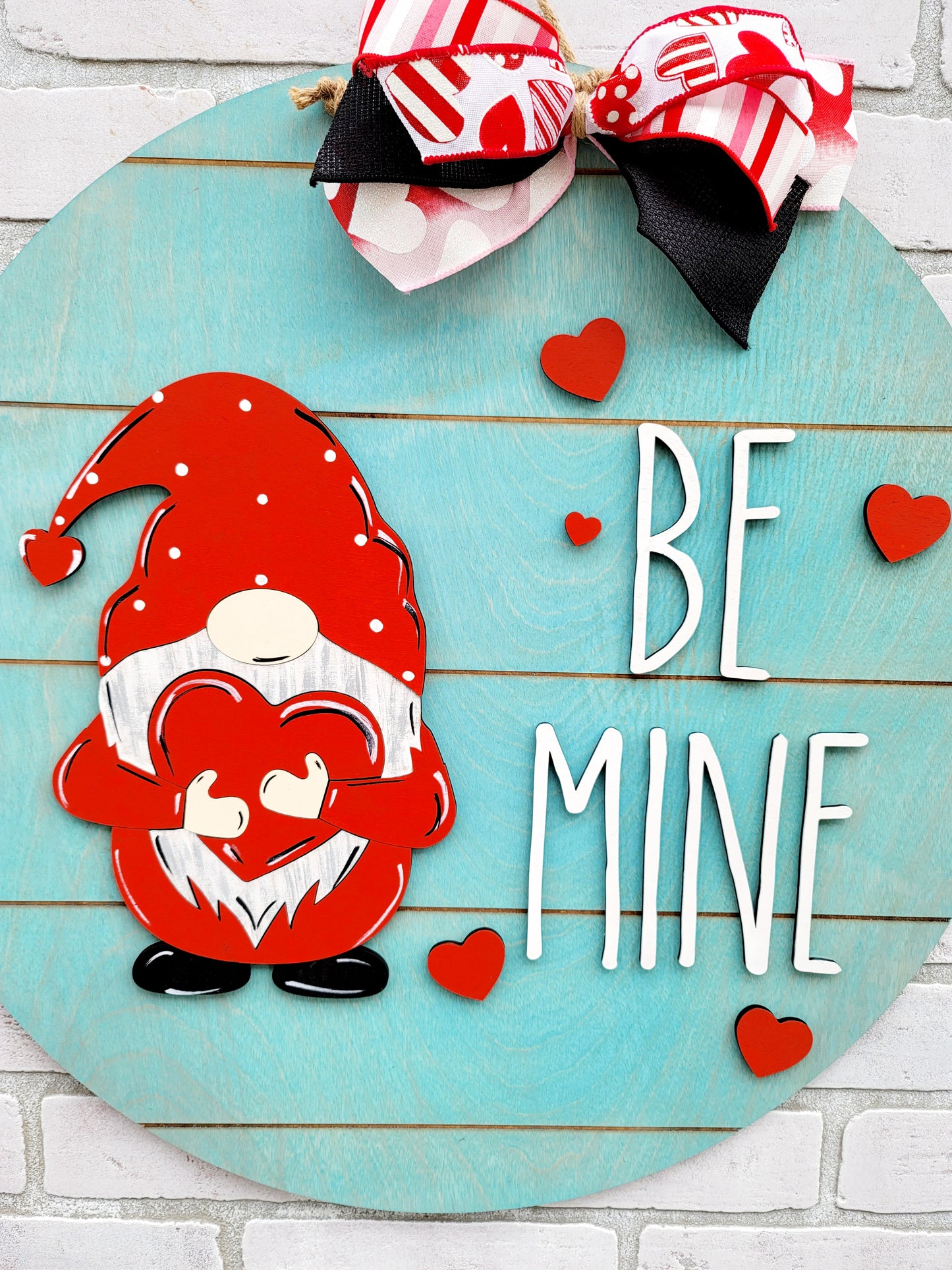 Be Mine Gnome Door Hanger