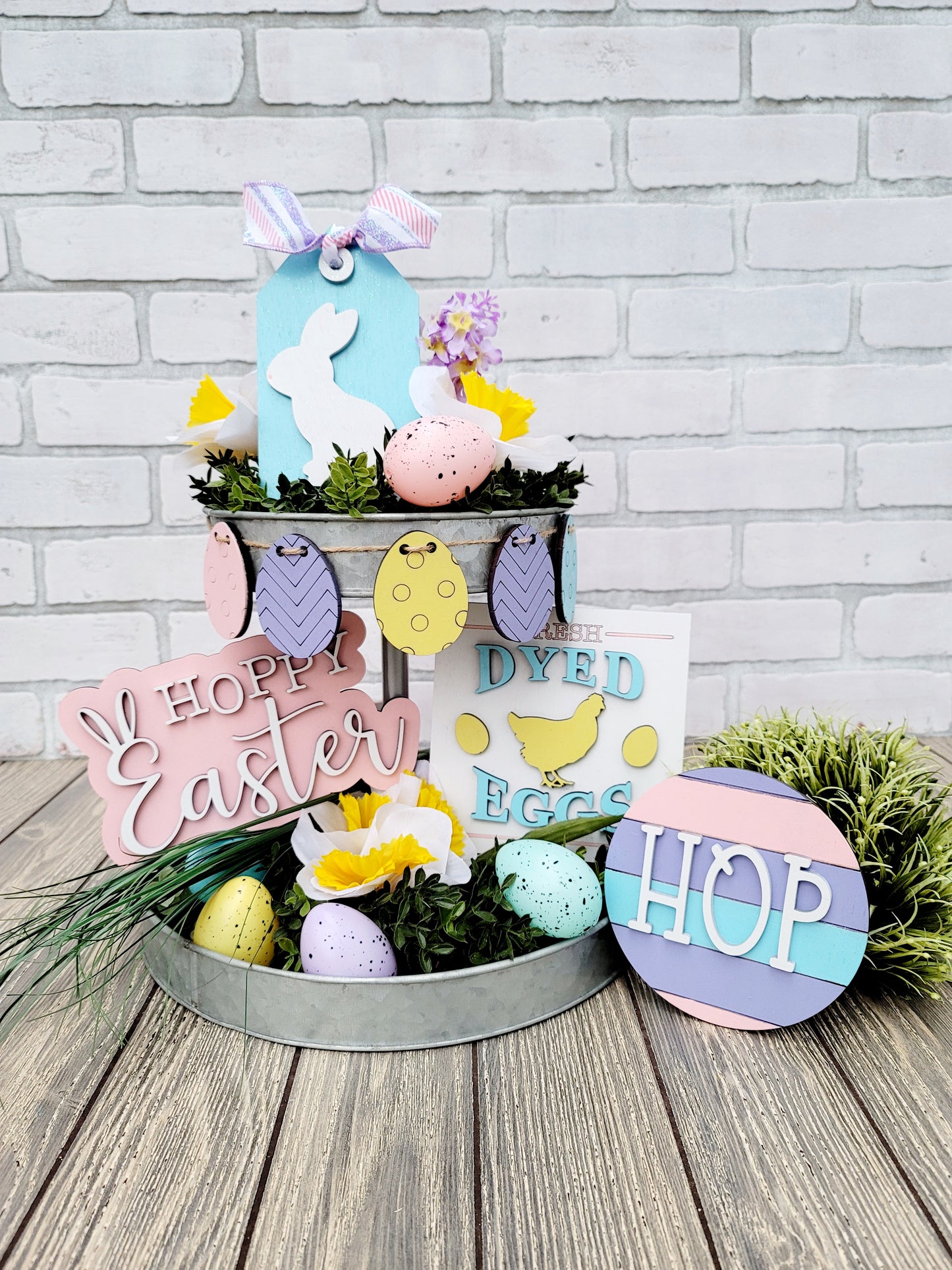 Easter Tiered Tray Set