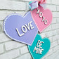 Stacked Hearts Door Hanger