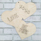 Stacked Hearts Door Hanger