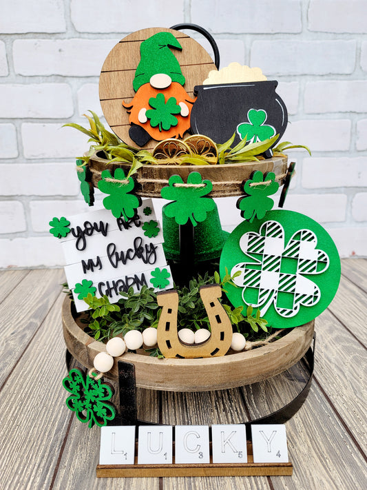 St. Patrick's Day Tiered Tray Set