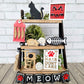 Cat Tiered Tray Set