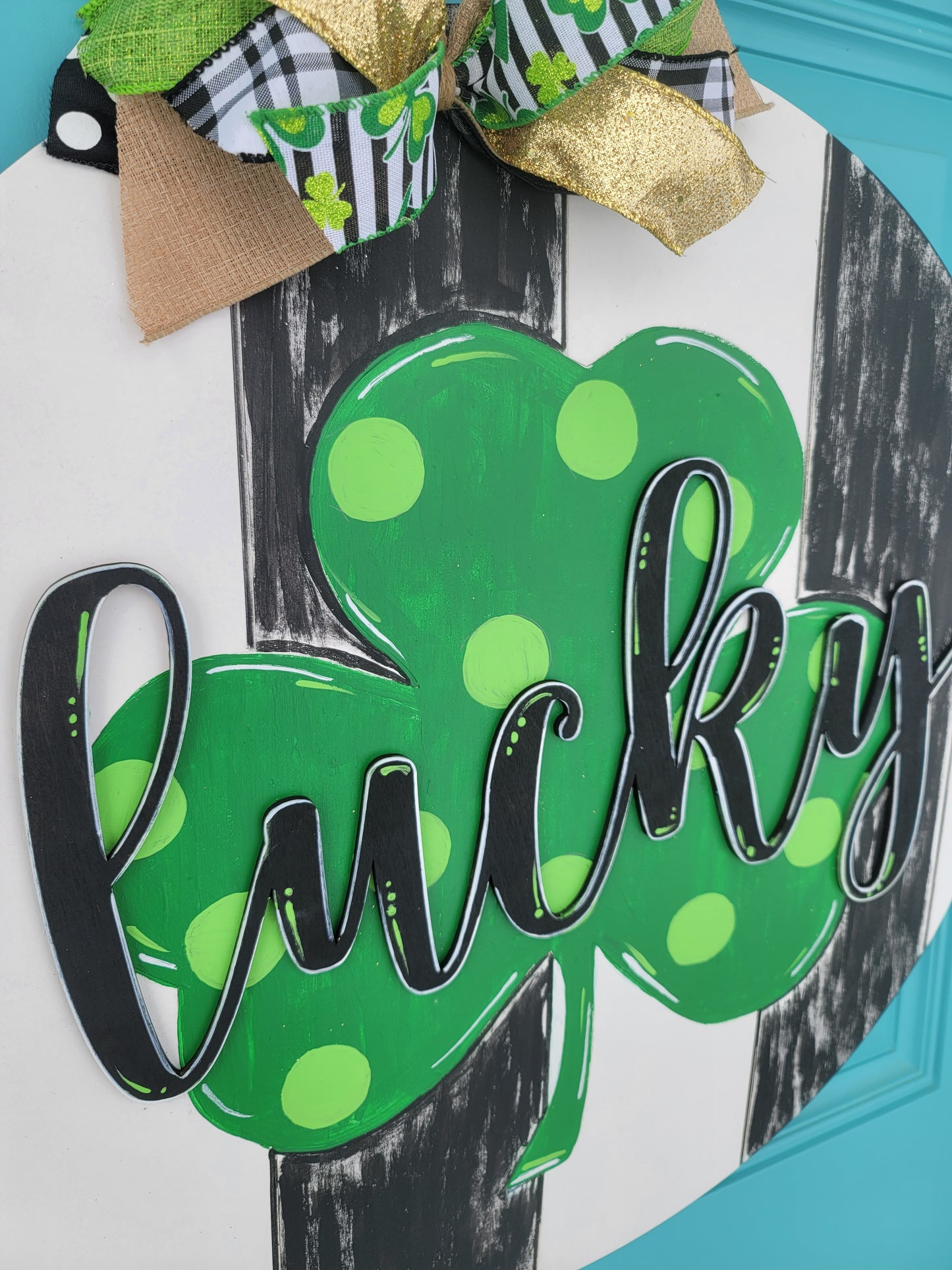 Lucky Clover Door Hanger