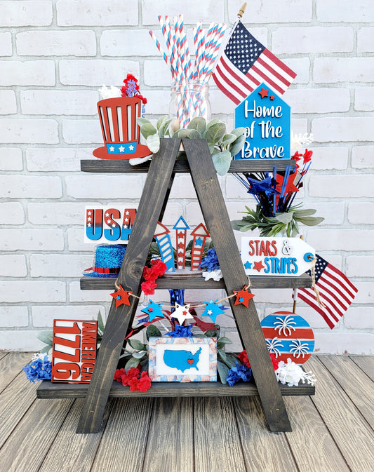 Patriotic/ 4th of July Tiered Tray Set