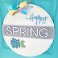 Happy Spring Hydrangea Door Hanger