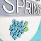 Happy Spring Hydrangea Door Hanger