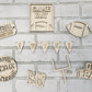 Football / Game Day Tiered Tray Set