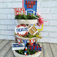 Football / Game Day Tiered Tray Set