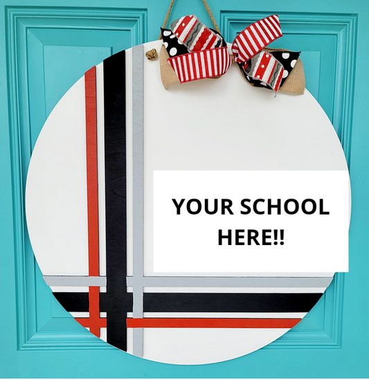 Personalized School Door Hanger