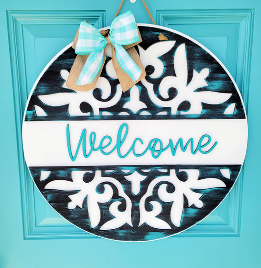Welcome Moroccan Style Door Hanger
