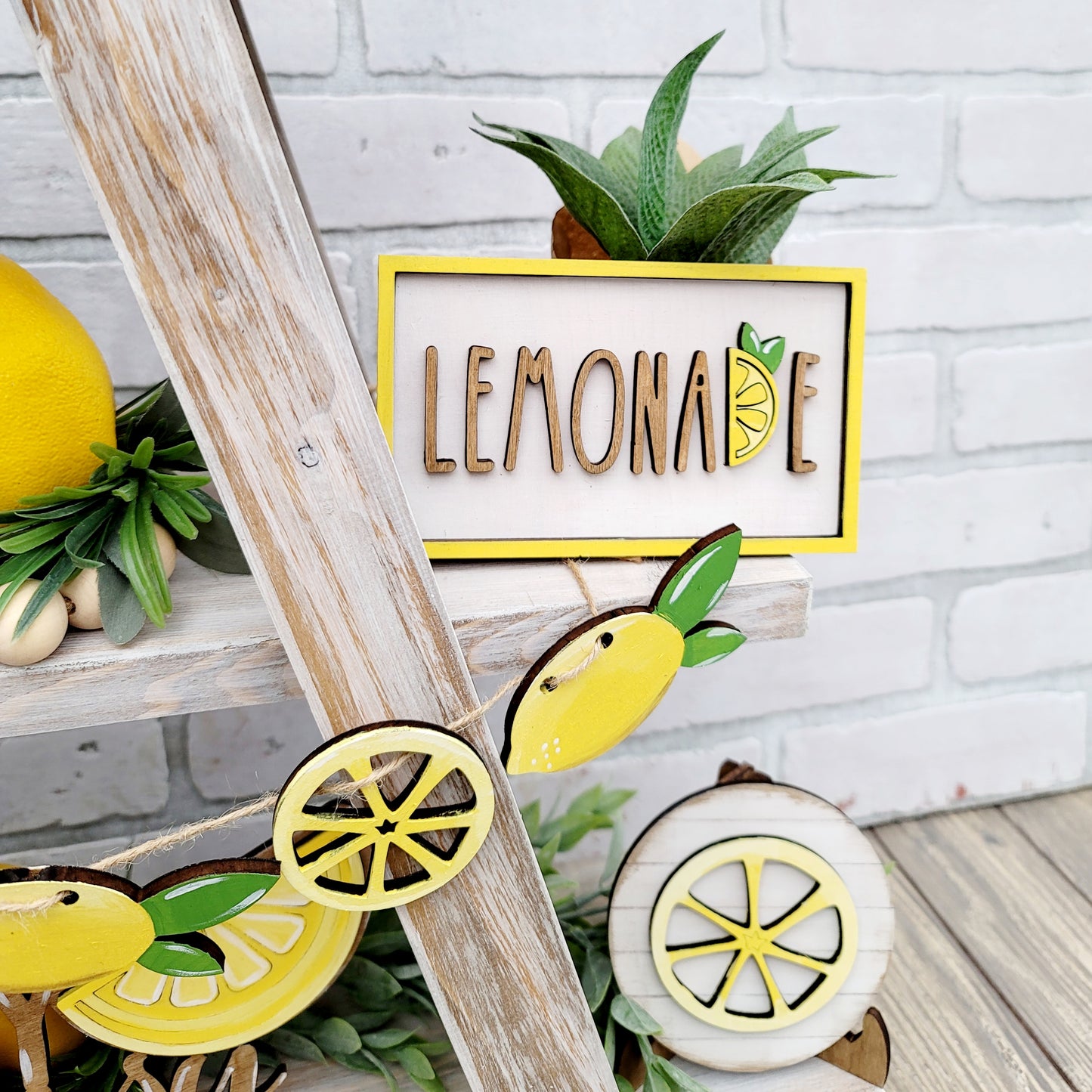 Lemon Tiered Tray Set