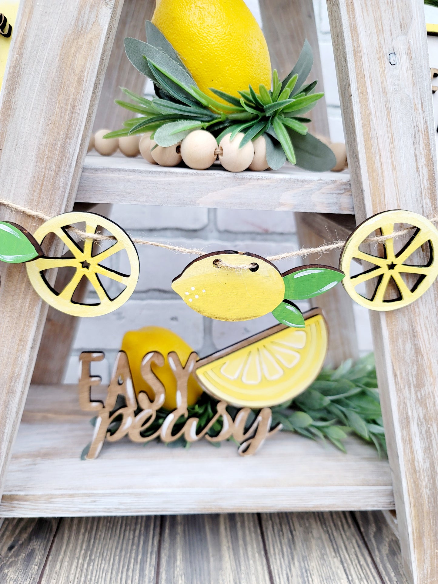 Lemon Tiered Tray Set