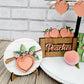 Peach Tiered Tray Set