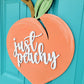 Just Peachy Door Hanger