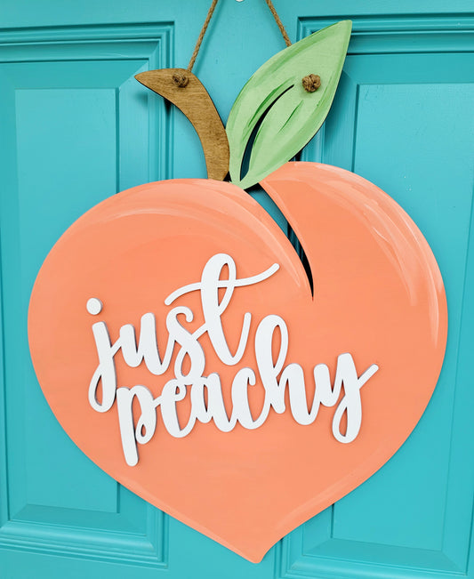 Just Peachy Door Hanger