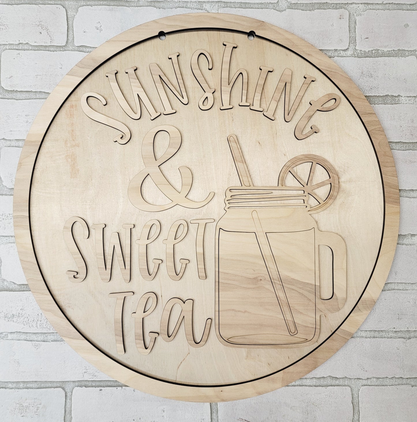 Sunshine & Sweet Tea Door Hanger