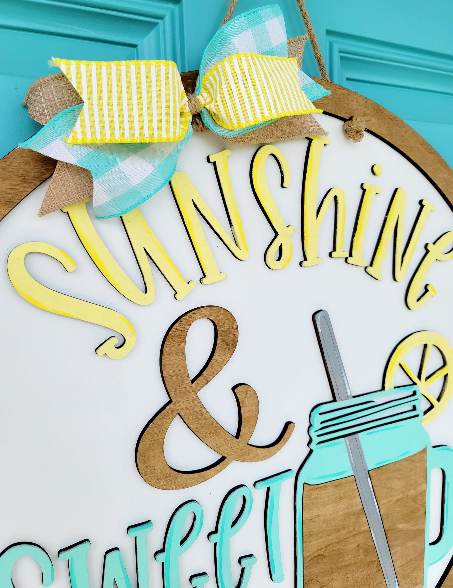 Sunshine & Sweet Tea Door Hanger