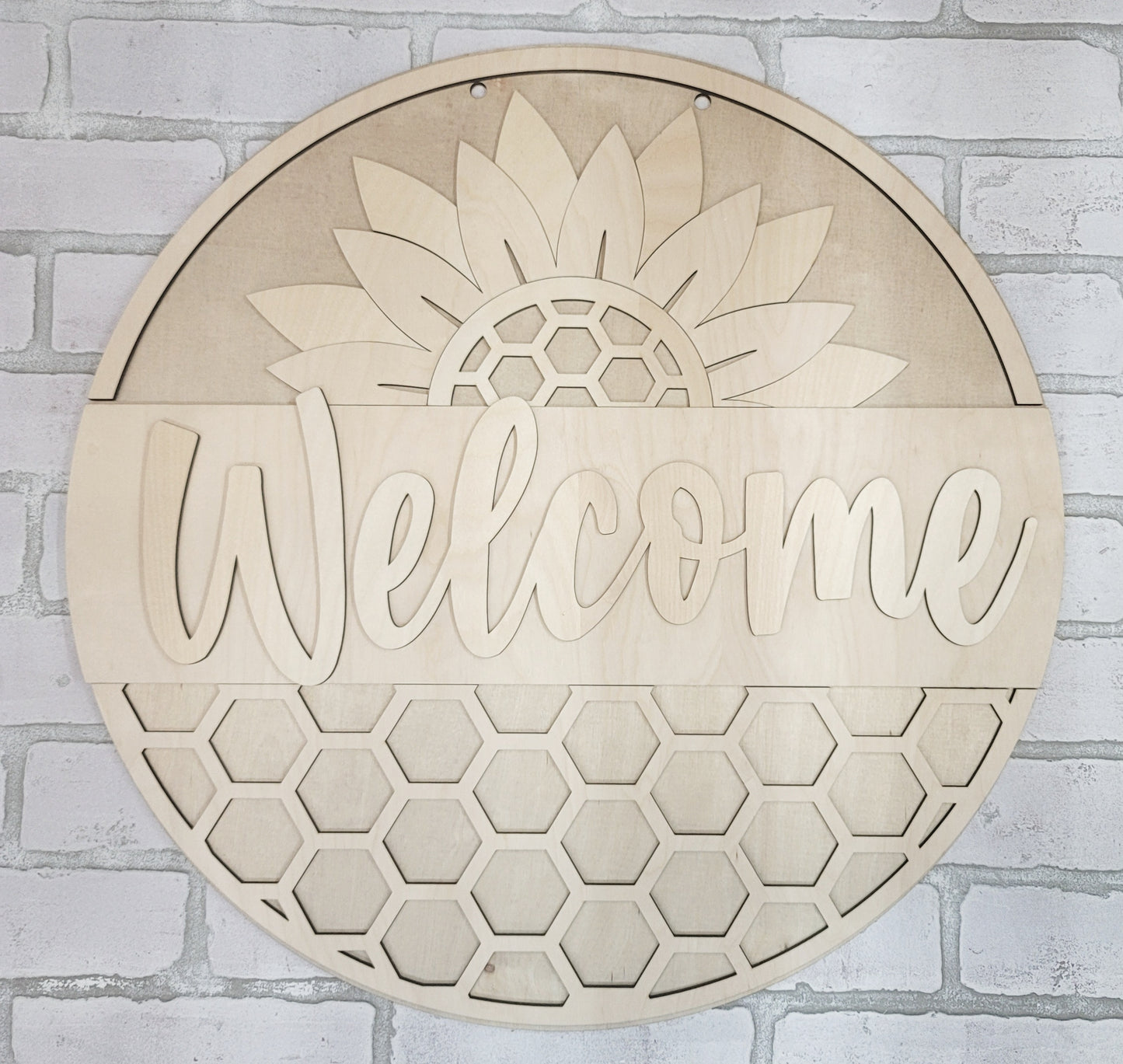 Sunflower Welcome Door Hanger