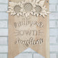 Create Your Own Sunshine Sunflower Door Hanger