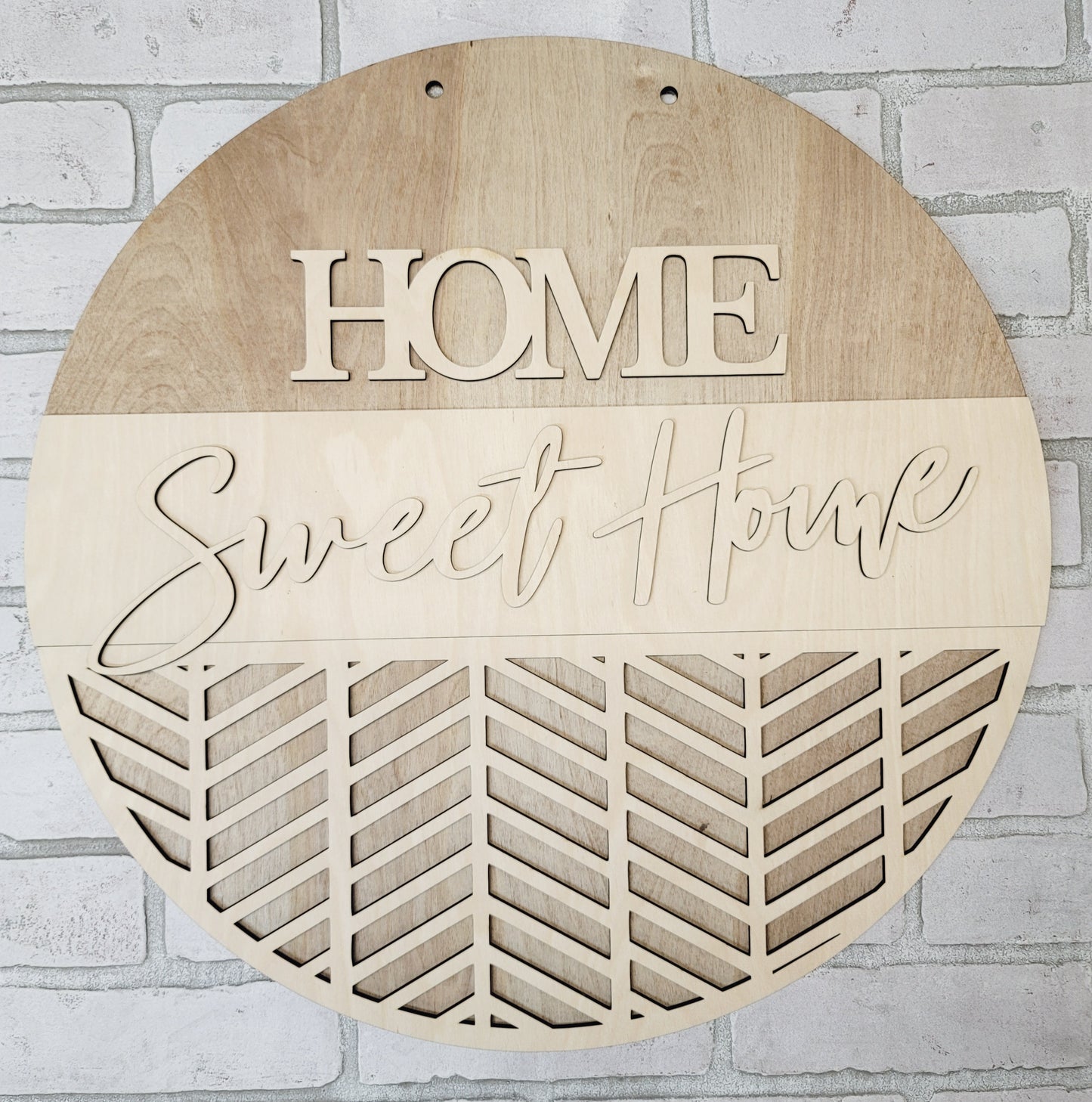 Home Sweet Home Chevron Door Hanger