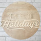 Home for the Holidays Vintage Door Hanger