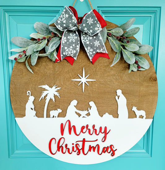Nativity Door Hanger