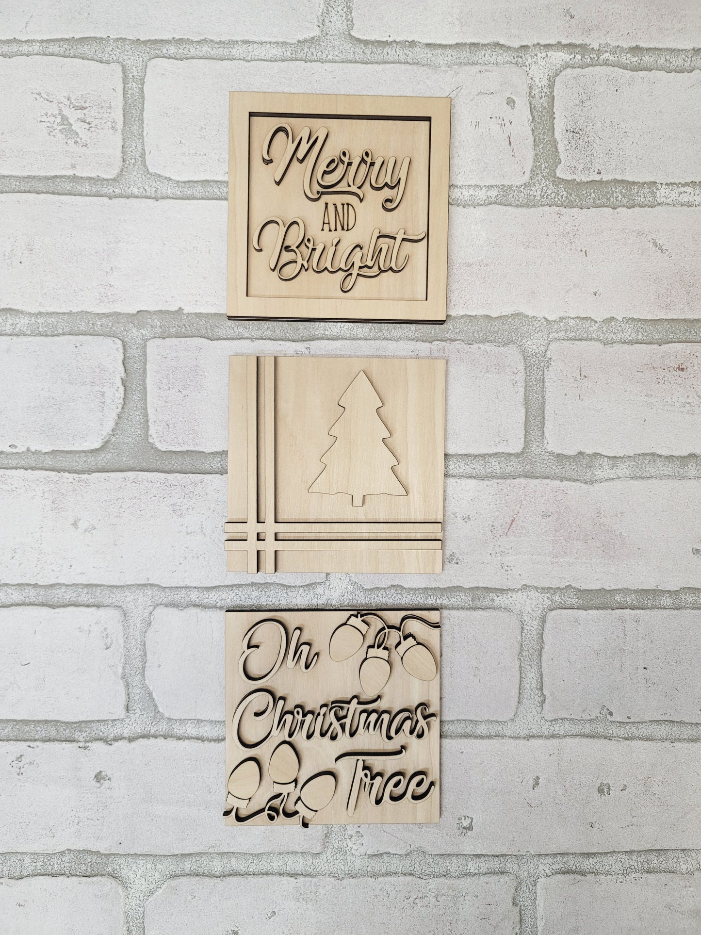 Oh Christmas Tree- Set of 3