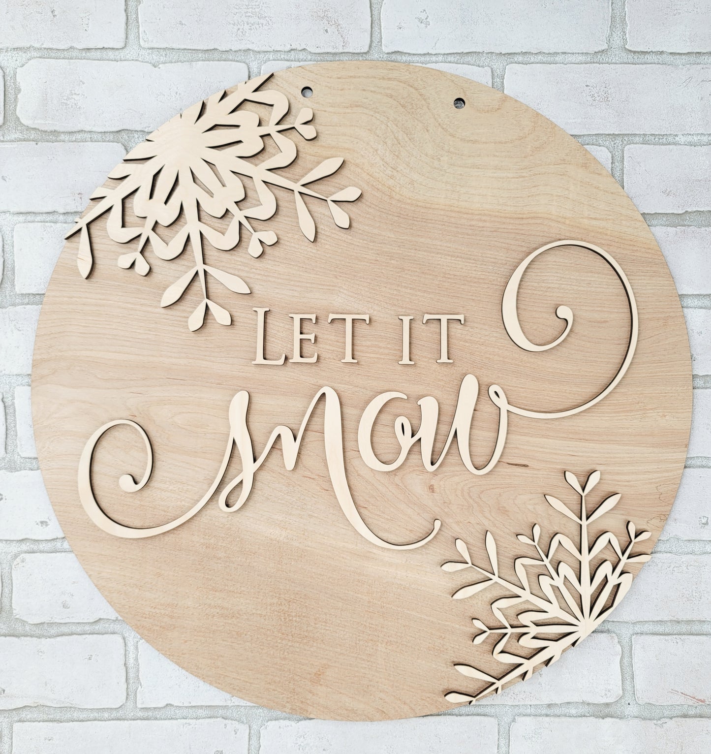 Let It Snow Door Hanger