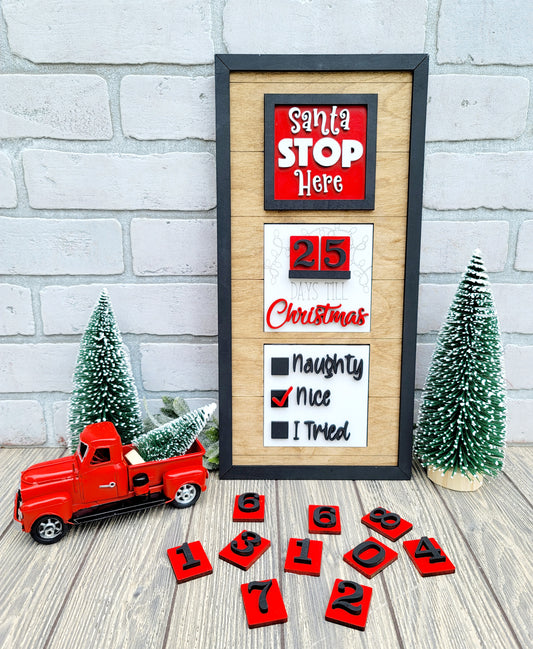 Santa Stop Here- Set of 3