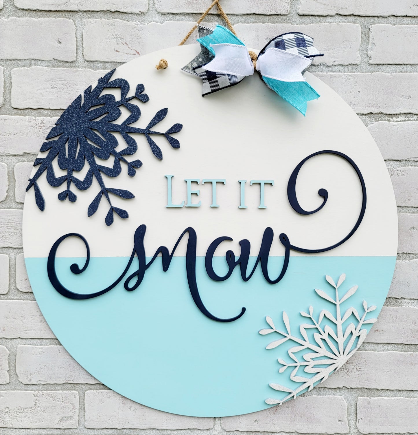 Let It Snow Door Hanger