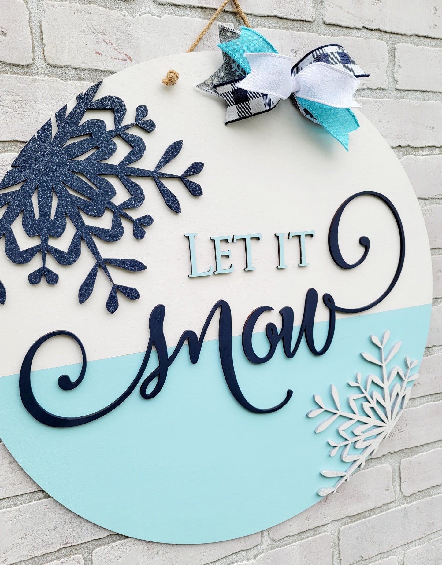 Let It Snow Door Hanger